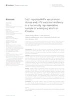 prikaz prve stranice dokumenta Self-reported HPV vaccination status and HPV vaccine hesitancy in a nationally representative sample of emerging adults in Croatia