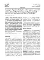 prikaz prve stranice dokumenta A conjugate of pyridine-4-aldoxime and atropine as a potential antidote against organophosphorus compounds poisoning