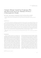 prikaz prve stranice dokumenta Contact allergy caused by fragrance mix and Myroxylon pereirae (balsam of Peru) - a retrospective study 