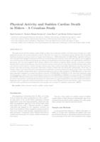 prikaz prve stranice dokumenta Physical activity and sudden cardiac death in elders - a Croatian study 