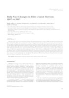 prikaz prve stranice dokumenta Body size changes in elite junior rowers: 1997 to 2007 