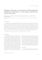 prikaz prve stranice dokumenta Radiation therapy in treatment of fibrodysplasia ossificans progressiva: a case report and review of the literature 