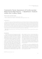 prikaz prve stranice dokumenta Community nurse assessment of cardiovascular behavioural risk factors--a qualitative analysis within the CroHort study 