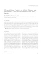 prikaz prve stranice dokumenta Elevated blood pressure in school children and adolescents--prevalence and associated risk factors 