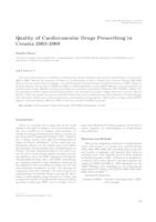 prikaz prve stranice dokumenta Quality of cardiovascular drugs prescribing in Croatia 2003-2008 