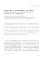 prikaz prve stranice dokumenta Hypertrophic cardiomyopathy and sudden cardiac death due to physical exercise in Croatia in a 27-year period 