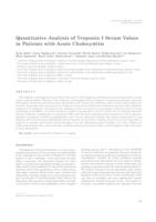 prikaz prve stranice dokumenta Quantitative analysis of troponin I serum values in patients with acute cholecystitis 