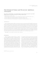 prikaz prve stranice dokumenta Psychological status and recurrent aphthous ulceration 