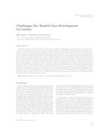 prikaz prve stranice dokumenta Challenges for health care development in Croatia 