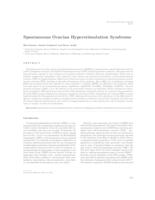 prikaz prve stranice dokumenta Spontaneous ovarian hyperstimulation syndrome 