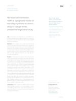 prikaz prve stranice dokumenta Red blood cell distribution width as a prognostic marker of mortality in patients on chronic dialysis: a single center, prospective longitudinal study