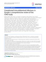 prikaz prve stranice dokumenta Complicated intra-abdominal infections in Europe: a comprehensive review of the CIAO study
