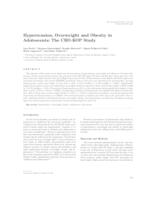 prikaz prve stranice dokumenta Hypertension, overweight and obesity in adolescents: the CRO-KOP study 