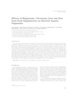 prikaz prve stranice dokumenta Effects of magnesium, chromium, iron and zinc from food supplements on selected aquatic organisms 
