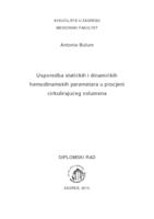 prikaz prve stranice dokumenta Usporedba statičnih i dinamičkih hemodinamskih parametara u procjeni cirkulirajućeg volumena