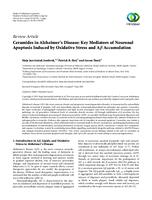 prikaz prve stranice dokumenta Ceramides in Alzheimer's disease: key mediators of neuronal apoptosis induced by oxidative stress and Aβ accumulation