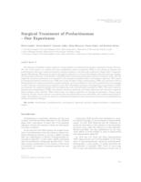 prikaz prve stranice dokumenta Surgical treatment of prolactinomas - our experience 