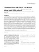 prikaz prve stranice dokumenta Compliance among soft contact lens wearers 