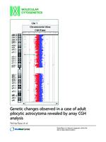 prikaz prve stranice dokumenta Genetic changes observed in a case of adult pilocytic astrocytoma revealed by array CGH analysis
