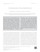 prikaz prve stranice dokumenta Clinical implications of nasal septal deformities