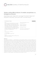 prikaz prve stranice dokumenta Surface coating affects behavior of metallic nanoparticles in a biological environment