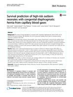 prikaz prve stranice dokumenta Survival prediction of high-risk outborn neonates with congenital diaphragmatic hernia from capillary blood gases
