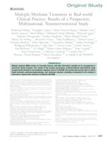 prikaz prve stranice dokumenta Multiple myeloma treatment in real-world clinical practice: results of a prospective, multinational, noninterventional study