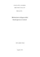 prikaz prve stranice dokumenta Molekularna dijagnostika Huntingtonove bolesti