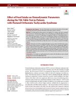 prikaz prve stranice dokumenta Effect of food intake on hemodynamic parameters during the tilt-table test in patients with postural orthostatic tachycardia syndrome