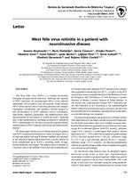 prikaz prve stranice dokumenta West Nile virus retinitis in a patient with neuroinvasive disease