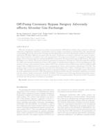 prikaz prve stranice dokumenta Off-pump coronary bypass surgery adversely affects alveolar gas exchange