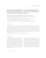 prikaz prve stranice dokumenta Increased permeability of the blood-brain barrier following administration of glyceryl trinitrate in common carp (Cyprinus carpio L.)