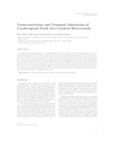 prikaz prve stranice dokumenta Transventricular and transpial absorption of cerebrospinal fluid into cerebral microvessels
