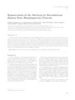 prikaz prve stranice dokumenta Regeneration of the skeleton by recombinant human bone morphogenetic proteins
