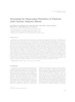 prikaz prve stranice dokumenta Screening for depression disorders in patients with chronic somatic illness