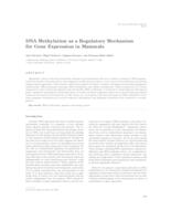 prikaz prve stranice dokumenta DNA methylation as a regulatory mechanism for gene expression in mammals