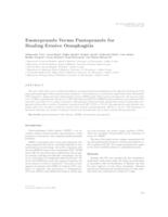 prikaz prve stranice dokumenta Esomeprazole versus pantoprazole for healing erosive oesophagitis