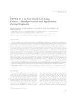 prikaz prve stranice dokumenta CYFRA 21-1 in non-small cell lung cancer-standardisation and application during diagnosis