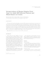 prikaz prve stranice dokumenta Seroprevalence of herpes simplex virus type 2 in adult HIV-infected patients and blood donors in Croatia