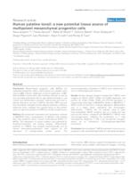 prikaz prve stranice dokumenta Human palatine tonsil: a new potential tissue source of multipotent mesenchymal progenitor cells