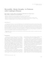 prikaz prve stranice dokumenta Reversible "brain atrophy" in patients with Cushing's disease