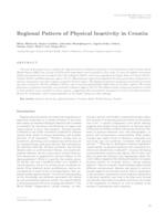 prikaz prve stranice dokumenta Regional pattern of physical inactivity in Croatia 