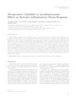 prikaz prve stranice dokumenta Preoperative clonidine or levobupivacaine - effect on systemic inflammatory stress response 