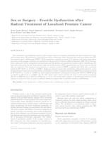 prikaz prve stranice dokumenta Sex or surgery - erectile dysfunction after radical treatment of localized prostate cancer 