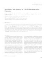 prikaz prve stranice dokumenta Religiosity and quality of life in breast cancer patients 