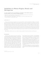 prikaz prve stranice dokumenta Snakebites in Mostar region, Bosnia and Herzegovina 