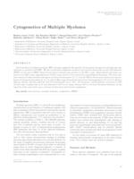 prikaz prve stranice dokumenta Cytogenetics of multiple myeloma 