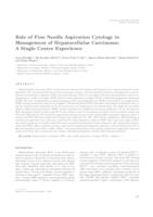 prikaz prve stranice dokumenta Role of fine needle aspiration cytology in management of hepatocellular carcinoma: a single centre experience 