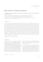 prikaz prve stranice dokumenta Role of zinc in chronic gastritis 