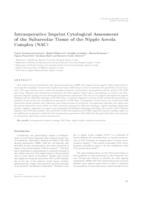 prikaz prve stranice dokumenta Intraoperative imprint cytological assessment of the subareolar tissue of the nipple areola complex (NAC) 